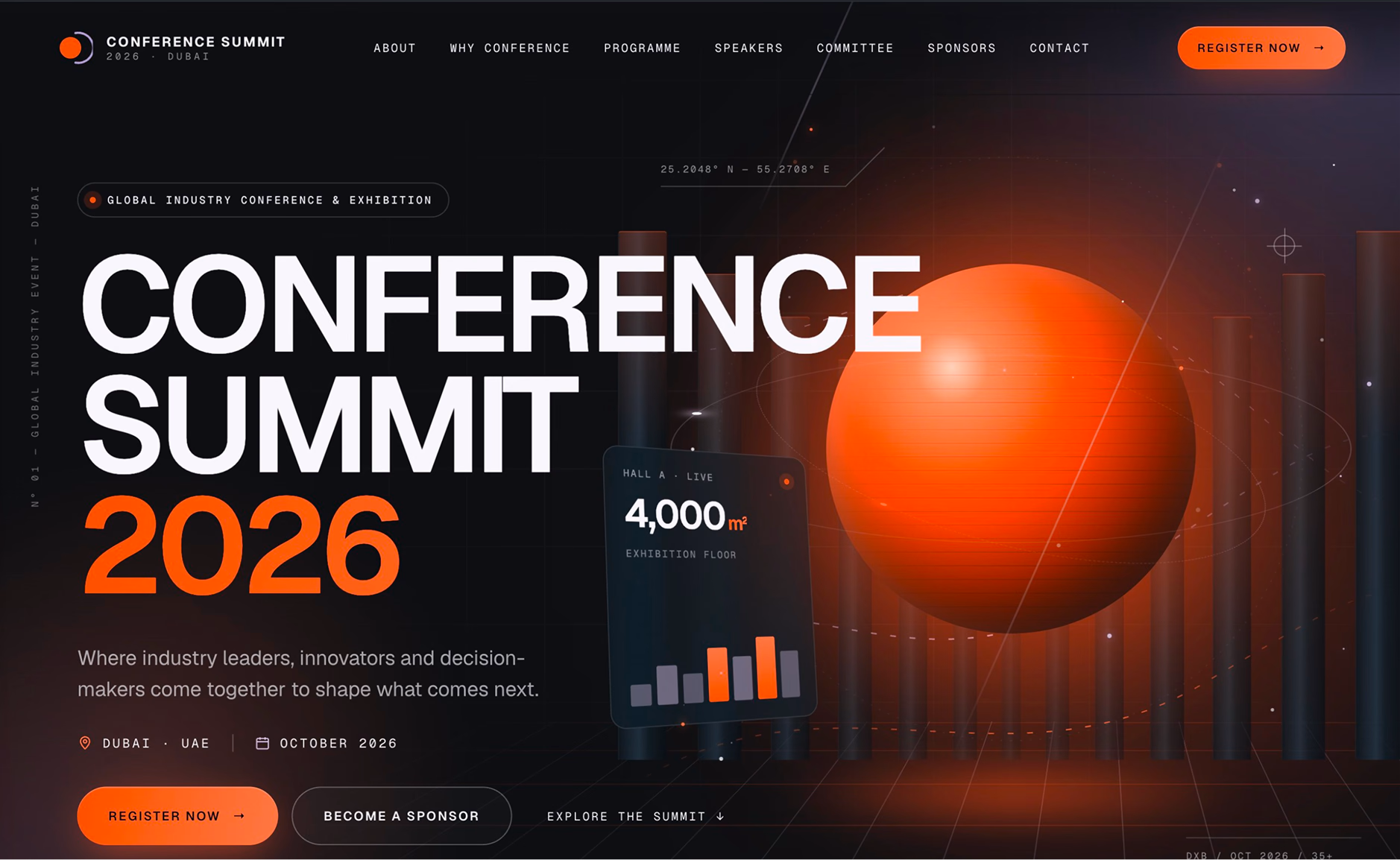 Conference Summit 2026 website hero