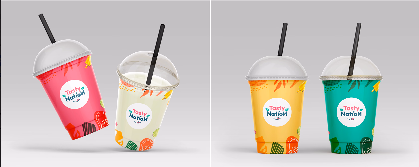 Tasty Nation cups mockup